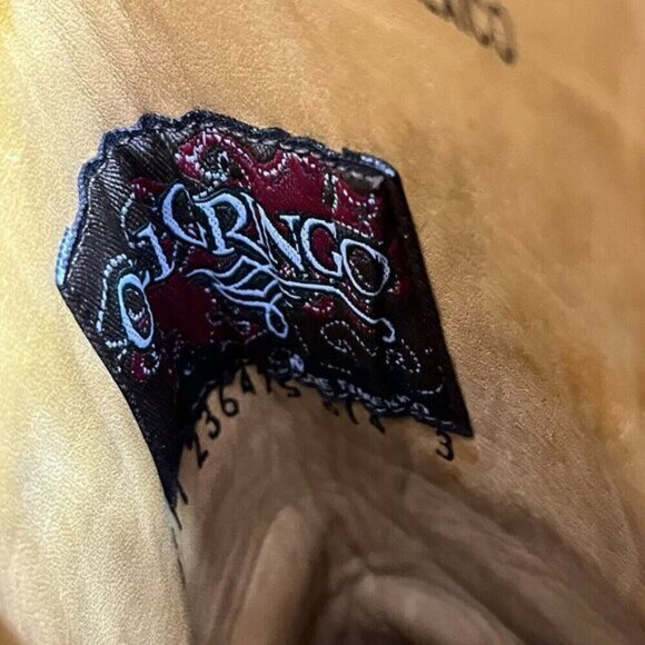 Old Gringo Brown & Green Studed Boots Women Size 6.5B - Picture 12 of 13